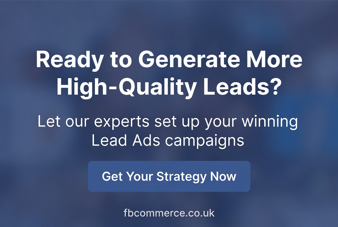 Call to action banner for expert Facebook Lead Ads management and marketing services